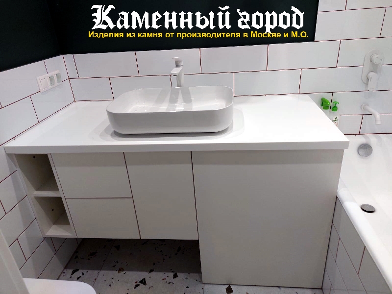 Мебель в ванной комнате из искусственного камня под заказ! - г.Москва ☎️ +7(495) 762-64-72