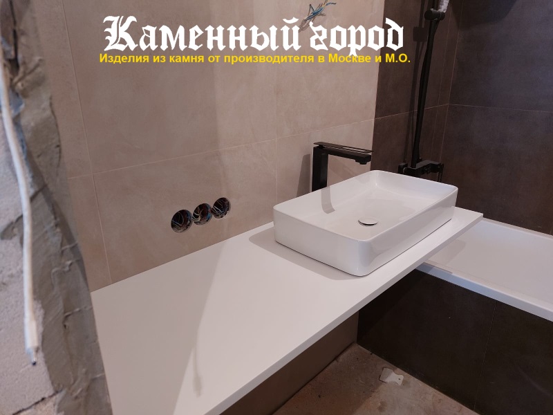 Столешница в ванной из камня заказ в Москве ☎️ +7(495) 762-64-72 