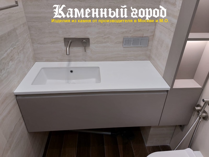 Заказать столешница в ванной из  камня в Москве ☎️ +7(495) 762-64-72