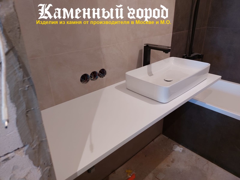 Столешница в ванной из камня заказ в Москве ☎️ +7(495) 762-64-72 