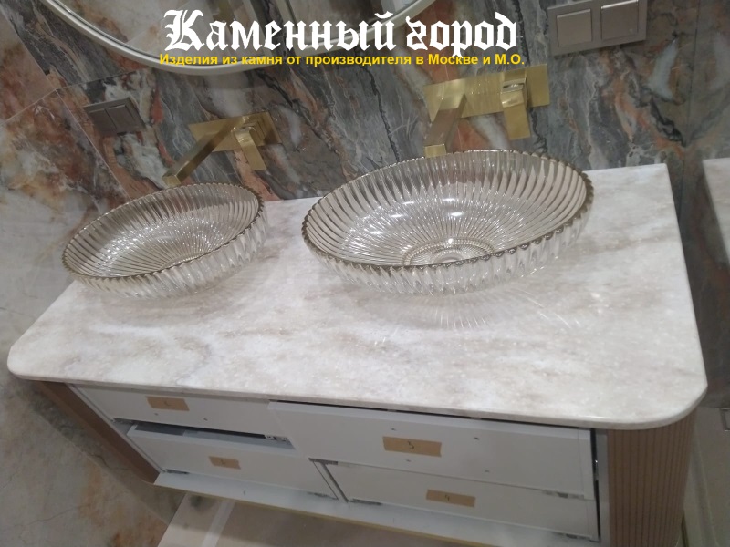 Столешница и мойка из искусственного камня под заказ