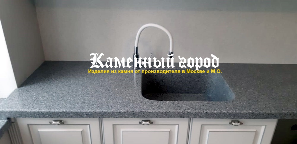 Столешница на кухне из камня LG Hi Macs - Коттеджный поселок  TISHKOVO CLUB 