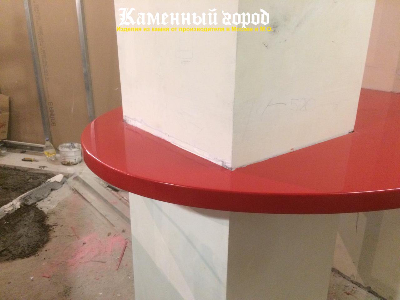 Барная стойка под заказа из искусственного камня LG HI-MACS - г.Москва
