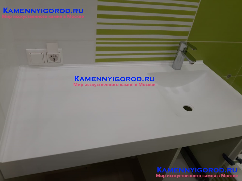 Столешница и мойка в ванную комнату из искусственного камня STARON(старон) г.Москва 