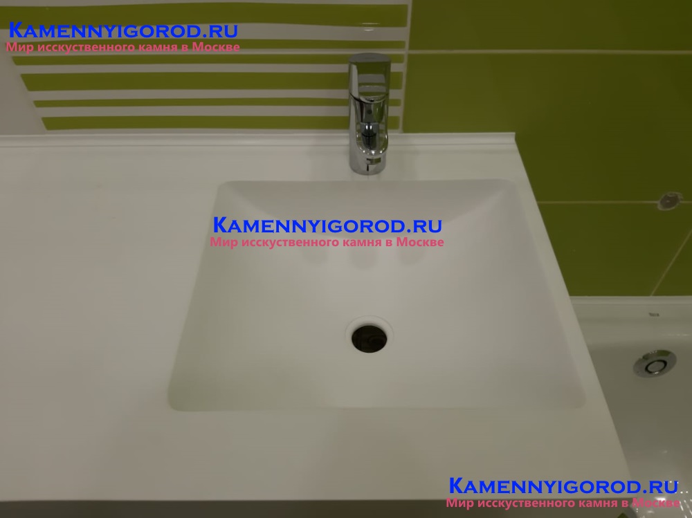 Столешница и мойка в ванную комнату из искусственного камня STARON(старон) г.Москва 