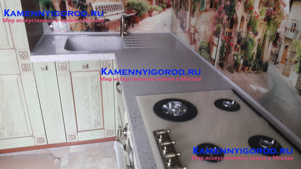 Столешница на кухню из искусственный камень г.Домодедово