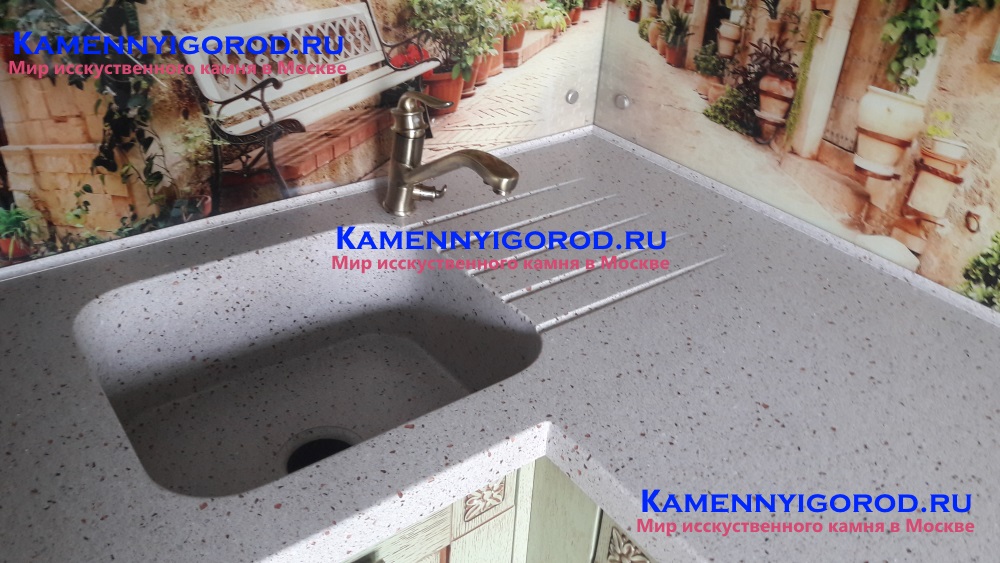 Столешница на кухню из искусственный камень г.Домодедово